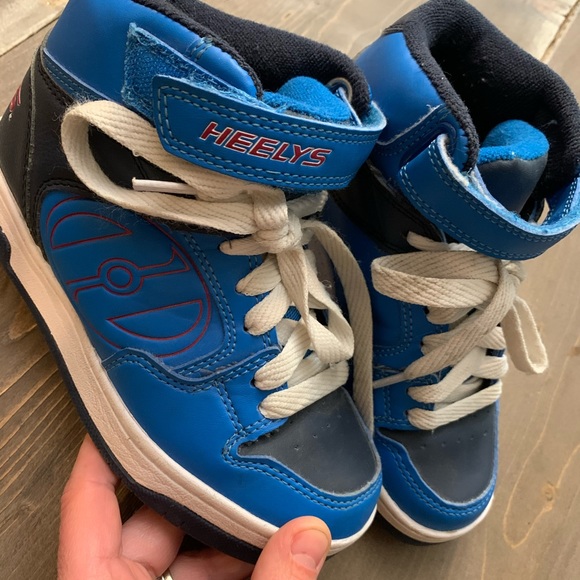 GUC boys HEELYS blue/navy/white size youth 1 - Picture 2 of 4